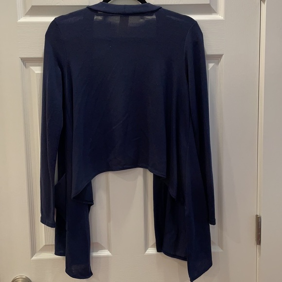 Navy blue high-low sweater - Picture 5 of 5